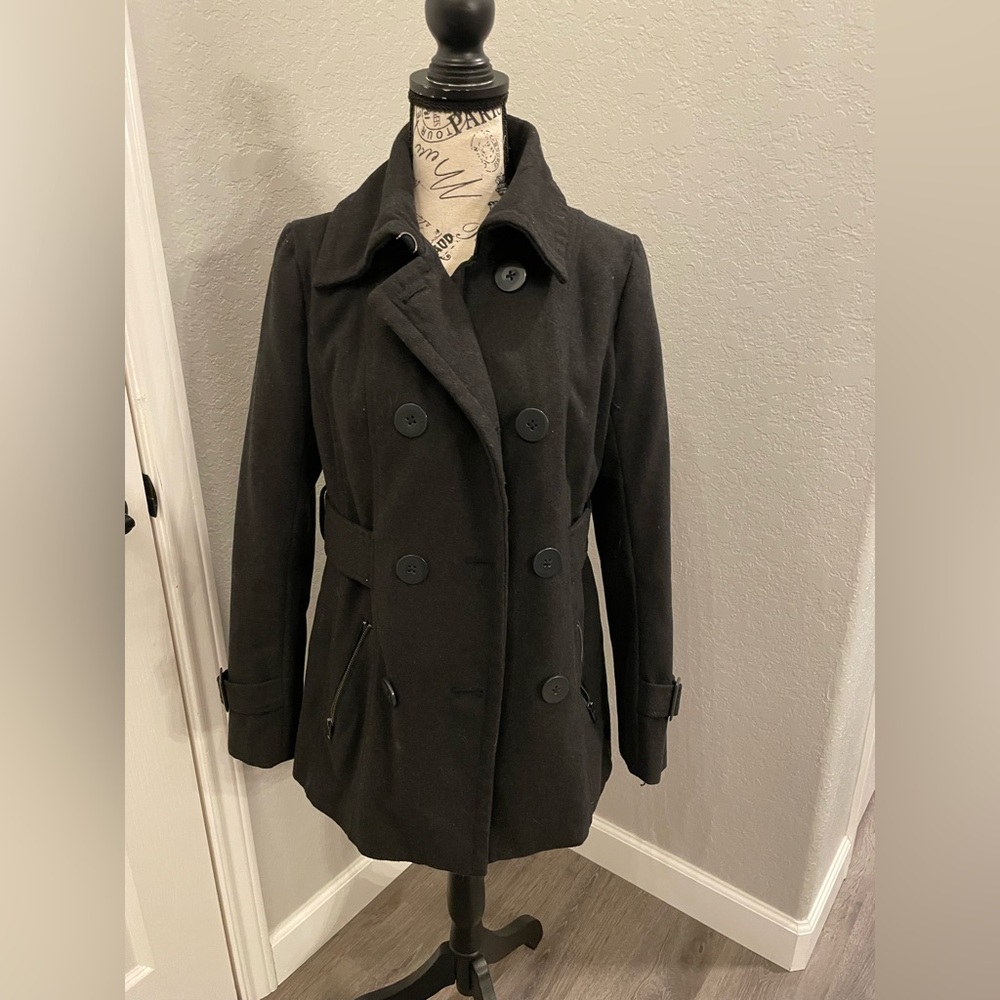 dELiA*s Classic Charcoal Grey Pea Coat